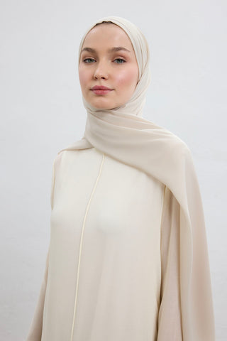 Comfort Luxe Scarf Dark Cream