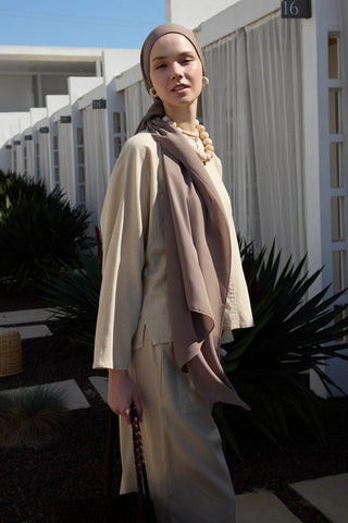 Comfort Luxe Scarf Beige