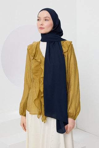 Comfort Luxe Scarf Navy Blue
