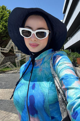 Connectable Bucket Hat Navy Blue