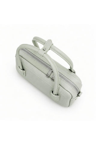 Contrast Stitch Baguette Bag Pistachio Green