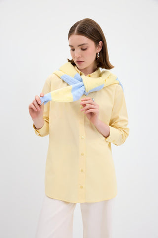 Cotton Basic Shirt Yellow