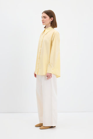 Cotton Basic Shirt Yellow