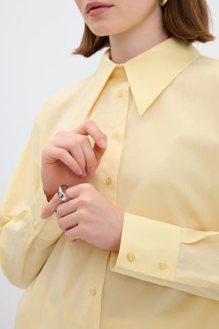 Cotton Basic Shirt Yellow