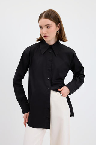 Cotton Basic Shirt Black