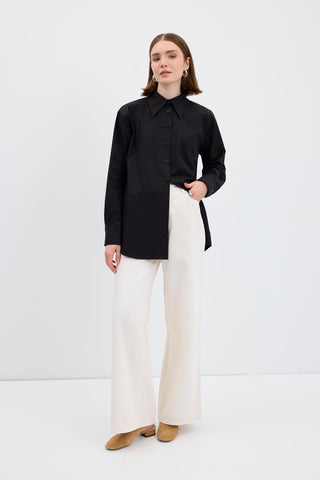 Cotton Basic Shirt Black
