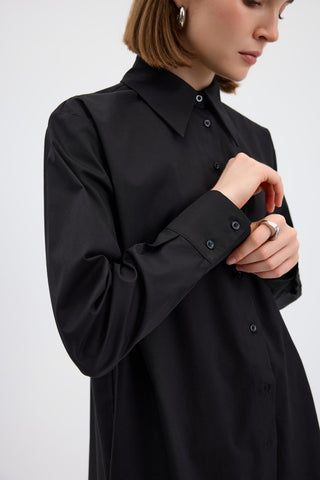 Cotton Basic Shirt Black