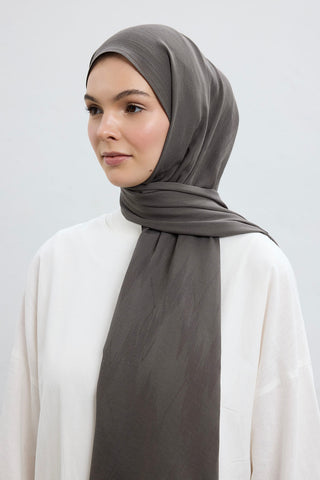 Cotton Line Shawl Anthracite