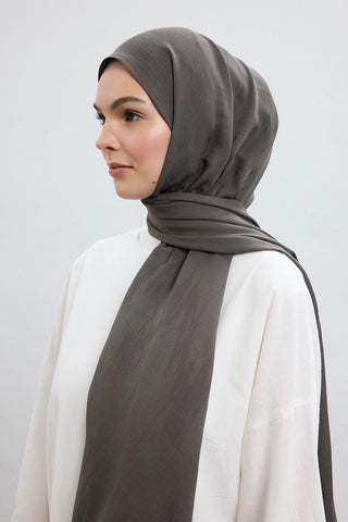 Cotton Line Shawl Anthracite