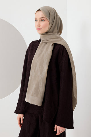 Cotton Line Shawl Latte