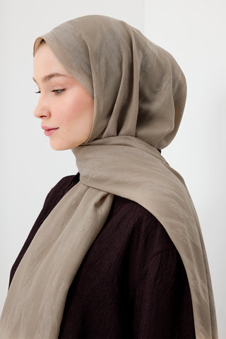 Cotton Line Shawl Latte