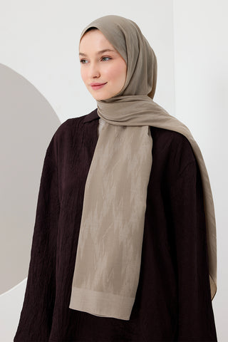 Cotton Line Shawl Latte