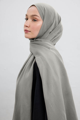 Cotton Line Scarf Sand Beige