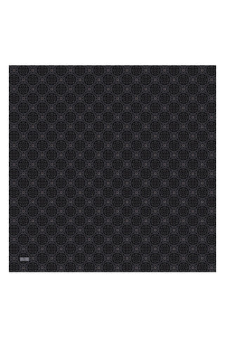 Cotton Square Scarf Medallion Silver