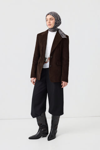 Cotton Square Scarf Timeless Black