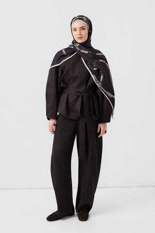 Cotton Twill Scarf Linkage Powder Pink