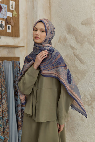 Cupra Prive Patterned Scarf Blossom Lavender