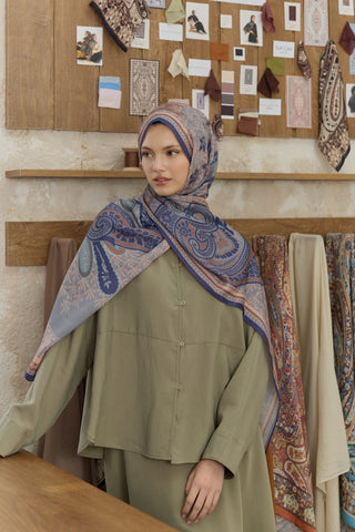 Cupra Prive Patterned Scarf Blossom Lavender
