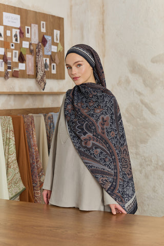 Cupra Prive Patterned Scarf Blossom Black