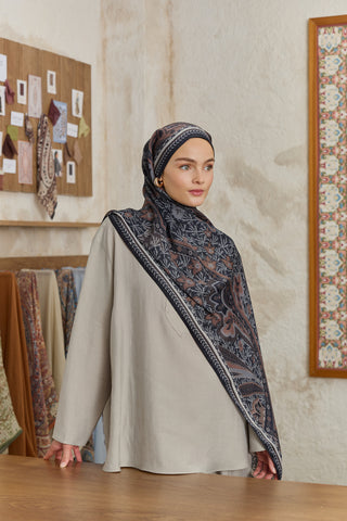 Cupra Prive Patterned Scarf Blossom Black