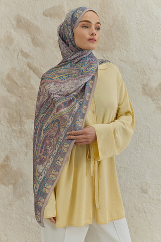 Cupra Prive Patterned Scarf Saga Soft Purple