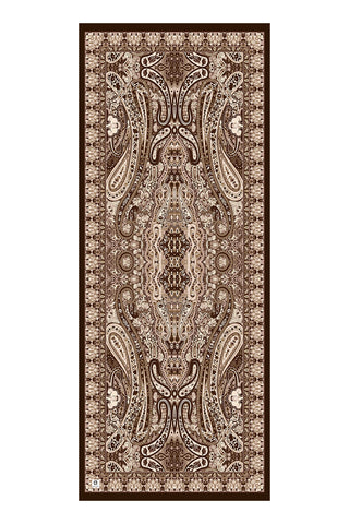Cupra Prive Patterned Scarf Saga Chocolate Brown
