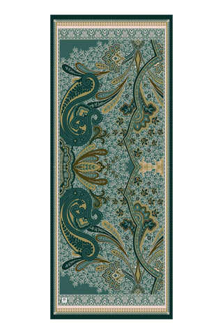 Cupra Prive Patterned Shawl Blossom Emerald