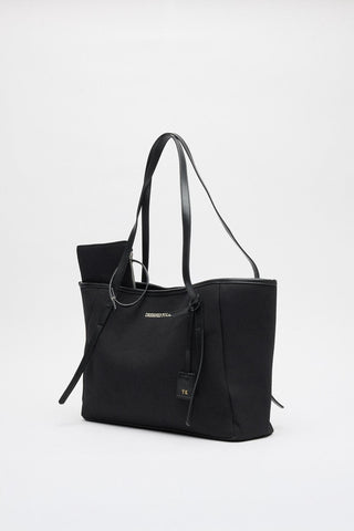 Customizable Large Canvas Tote Bag Black