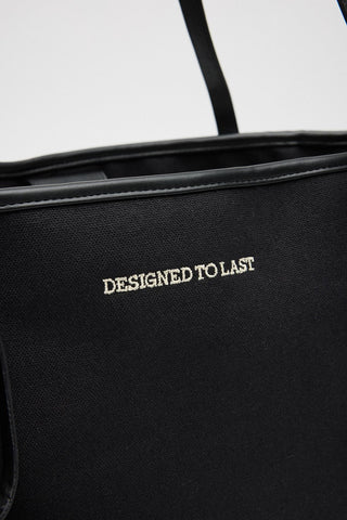 Customizable Large Canvas Tote Bag Black