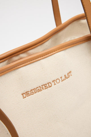 Customizable Large Canvas Tote Bag Ecru