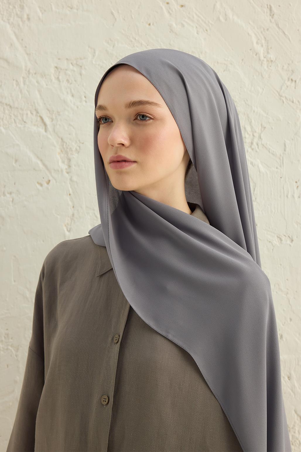 Daily Crepe Shawl Gray