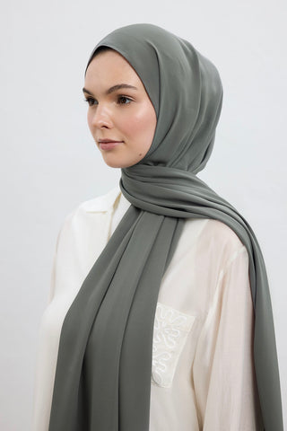 Daily Crepe Shawl Gray