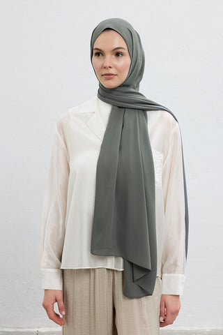Daily Crepe Shawl Gray
