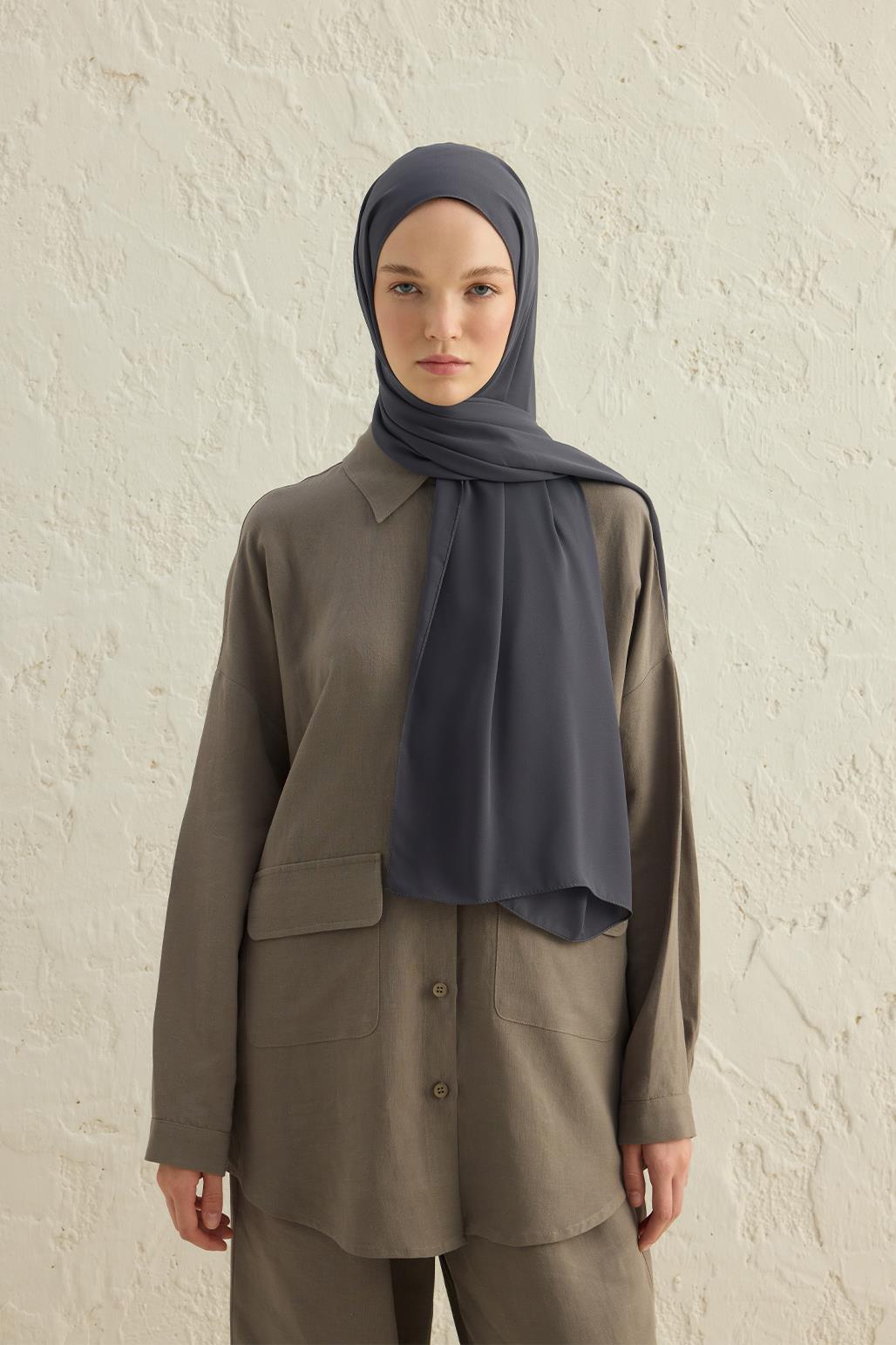 Daily Crepe Shawl Anthracite