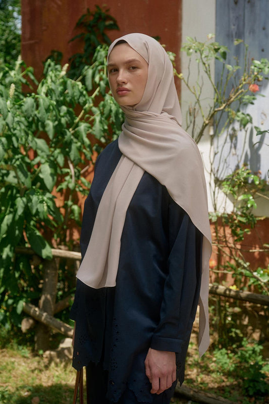 Daily Crepe Shawl Beige