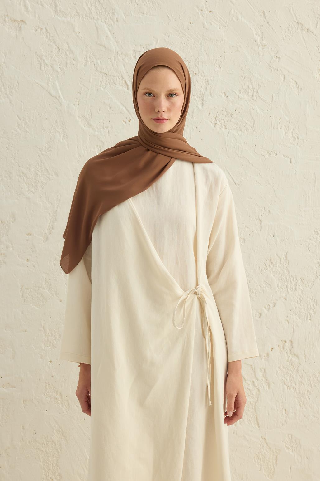 Daily Crepe Shawl Chocolate