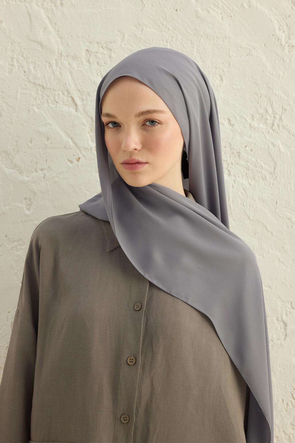 Daily Crepe Shawl Gray