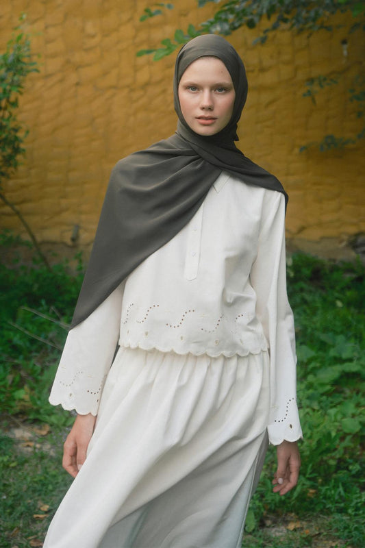 Daily Crepe Shawl Khaki