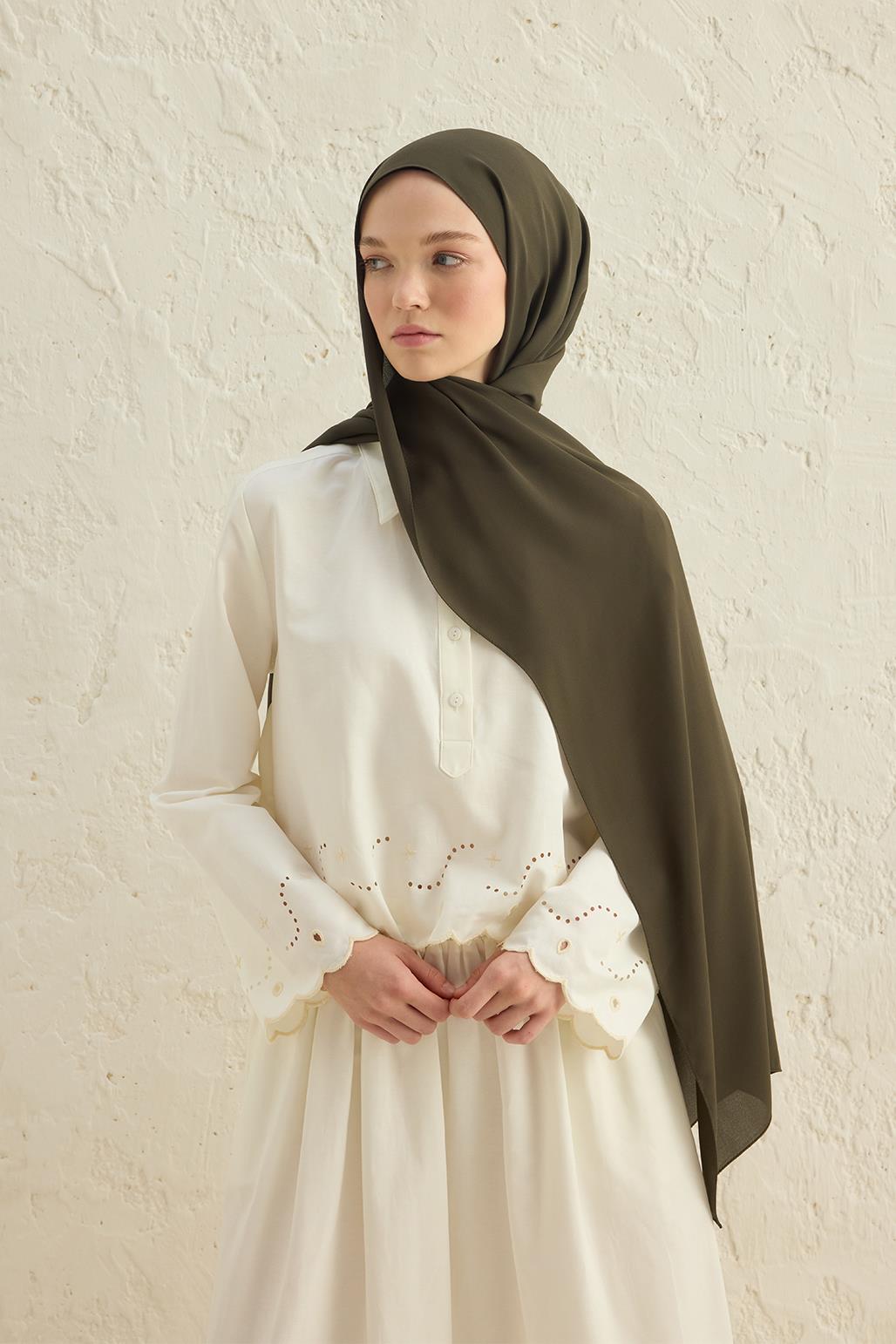 Daily Crepe Shawl Khaki