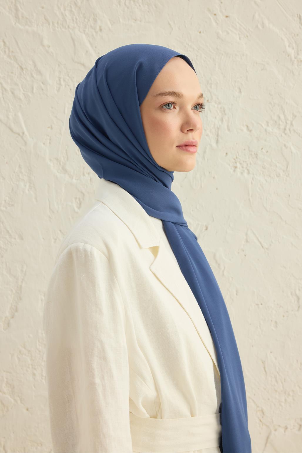 Daily Crepe Shawl Indigo