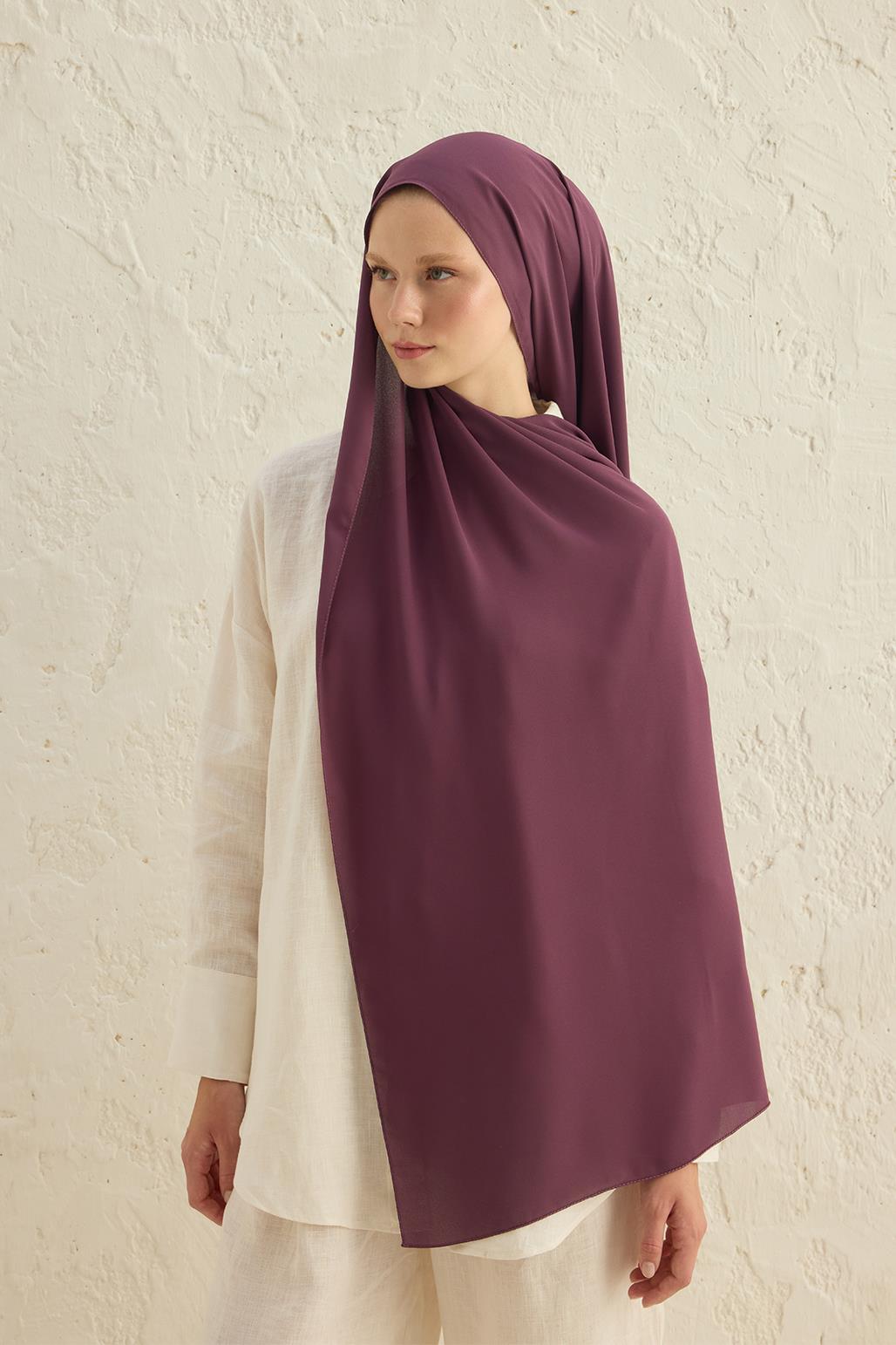 Daily Crepe Shawl Purple