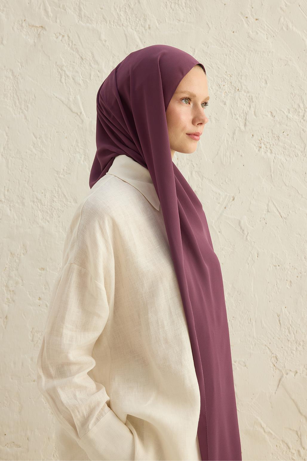 Daily Crepe Shawl Purple