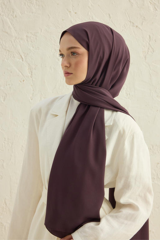 Daily Crepe Shawl Dark Purple