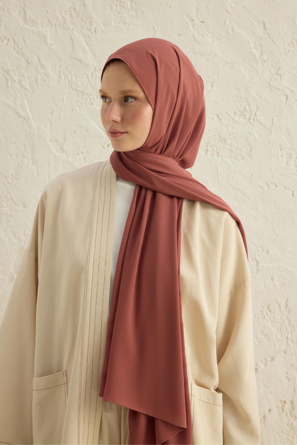 Daily Crepe Shawl Dark Pink