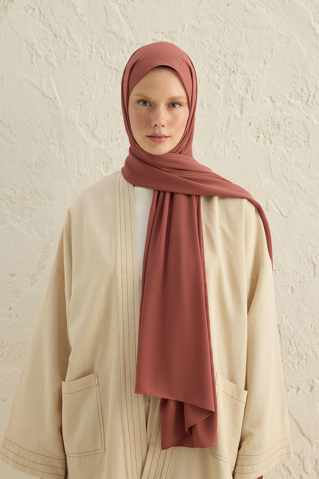 Daily Crepe Shawl Dark Pink