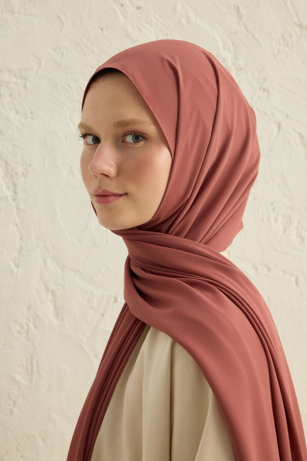 Daily Crepe Shawl Dark Pink