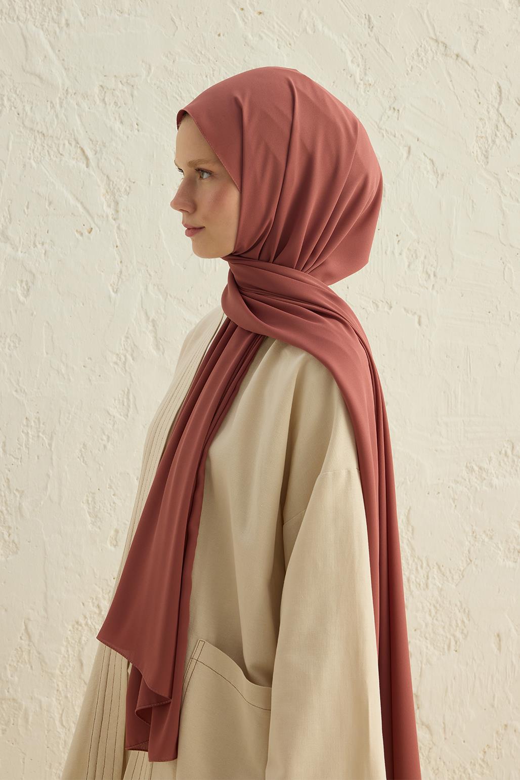 Daily Crepe Shawl Dark Pink