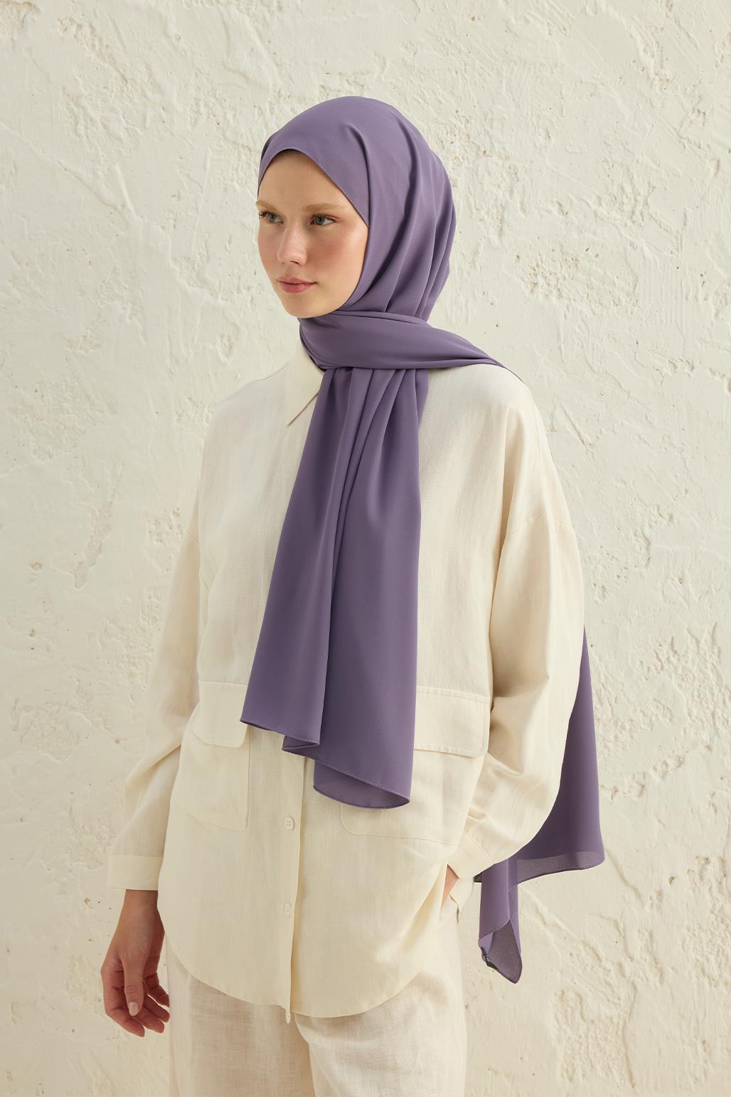 Daily Crepe Shawl Violet