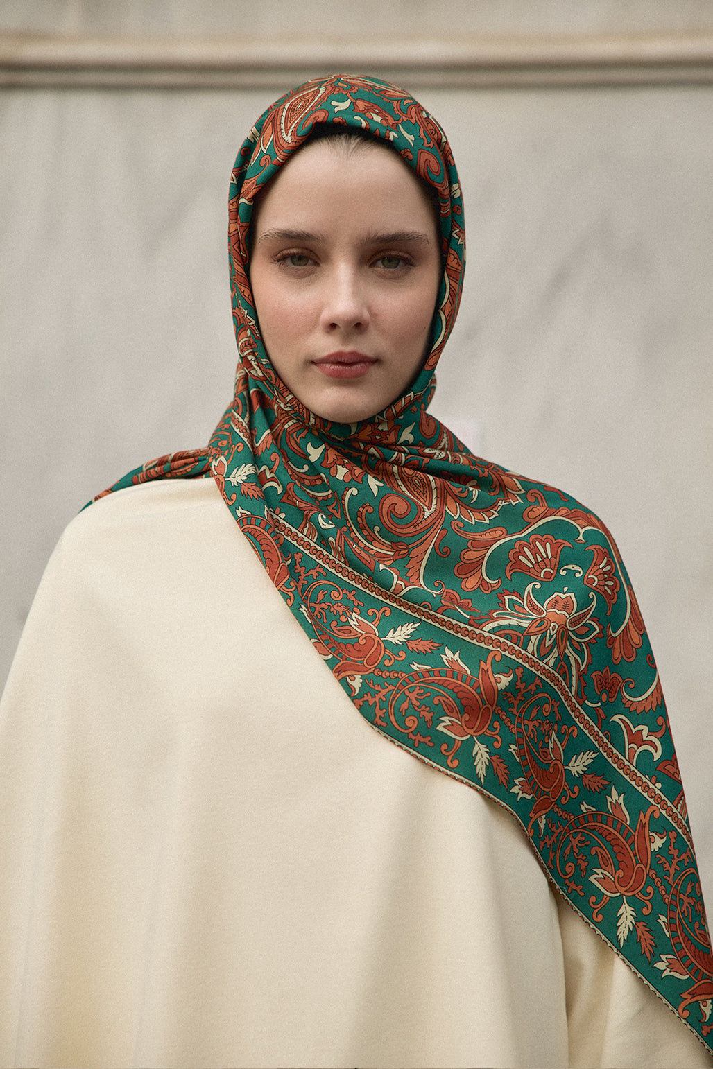 Deluxe Patterned Scarf Julina