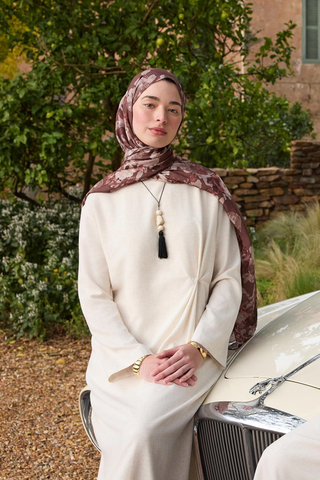 Deluxe Summer Flow Scarf Brown